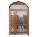 WANJIA modern aluminum double doors glass  casement doors aluminum doors